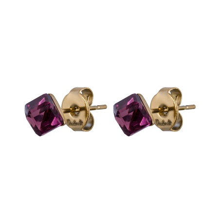 Пусеты Fiore Luna,  Hot Pink, SWE2127/1 HP G